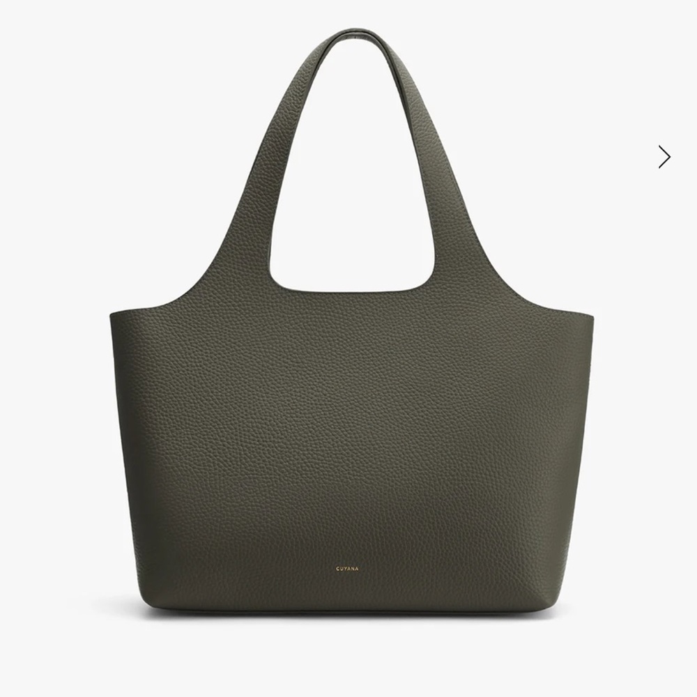 cuyana dark olive 16 inch system tote bag
